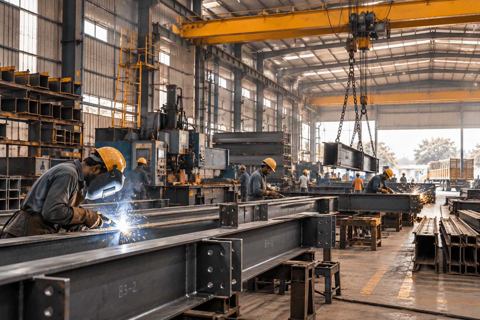 PEB steel fabrication